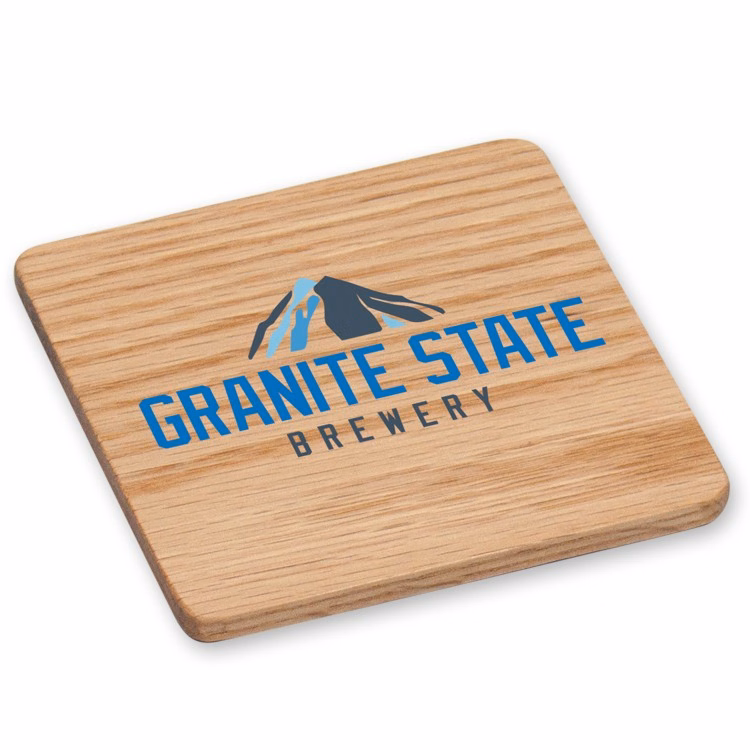 Square Wood Coaster - 4"x 4"
