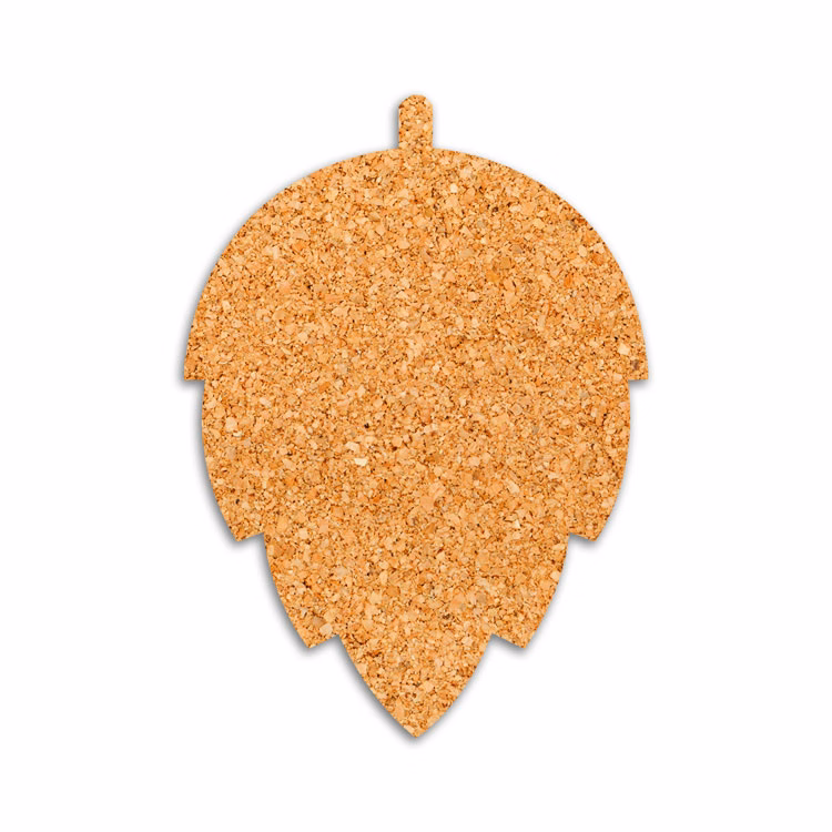 1/8" Cork Coaster - Hop Shape