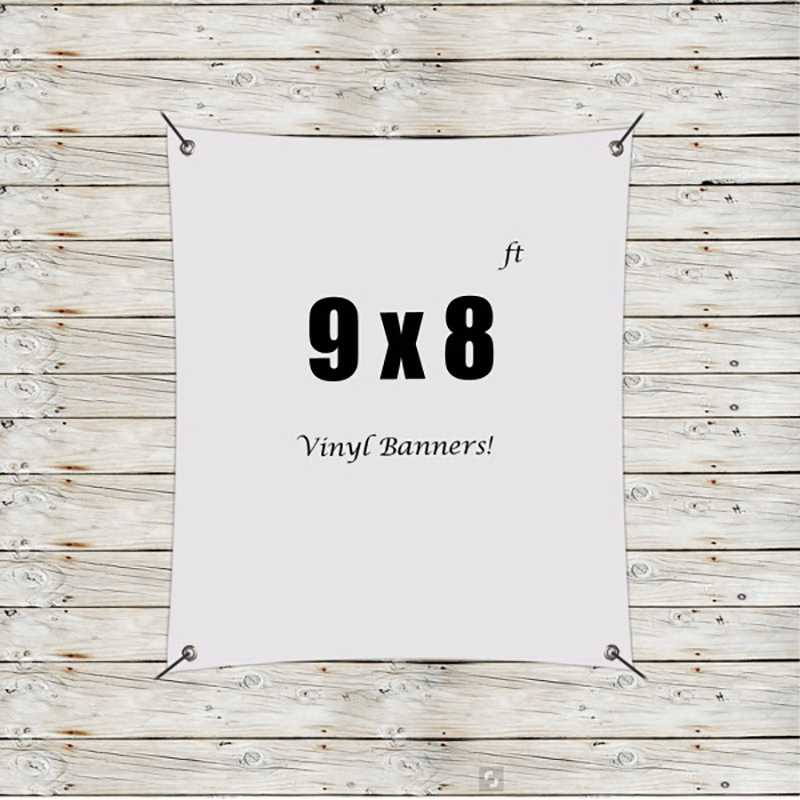 Custom 9' x 8' Vinyl Banners