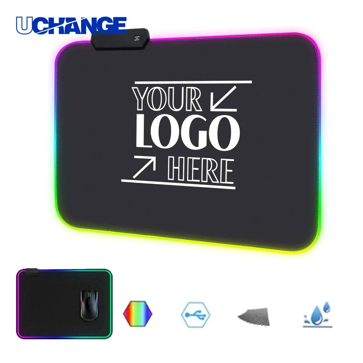 Soft LED RGB Gaming Mouse Pad Mat with Non-Slip Base 1