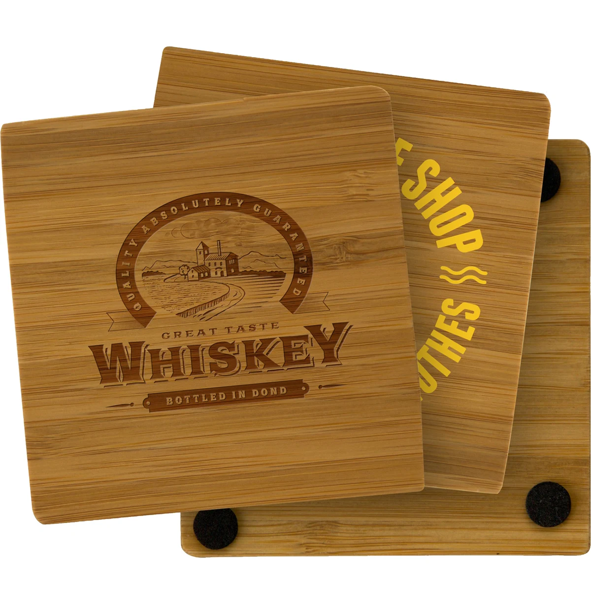 Bamboo Coasters: Single Square 1