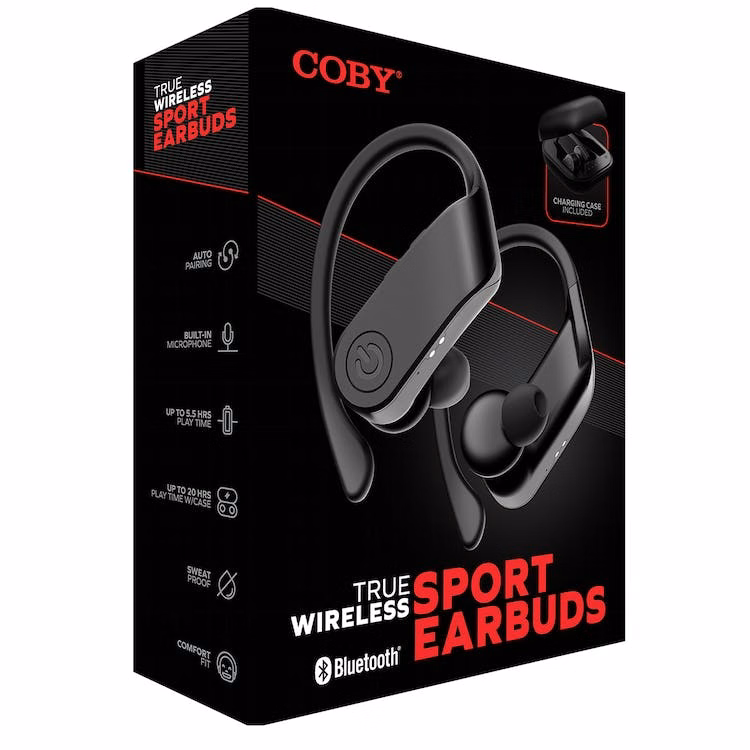 Sport Earbuds - Black Over the Ear