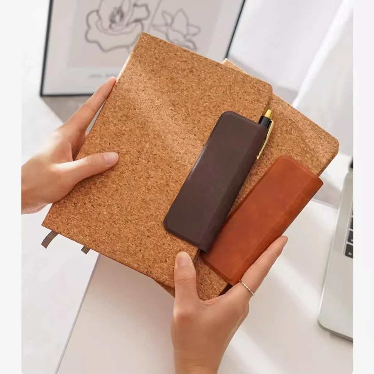 Natural Cork Bound Notebook 1