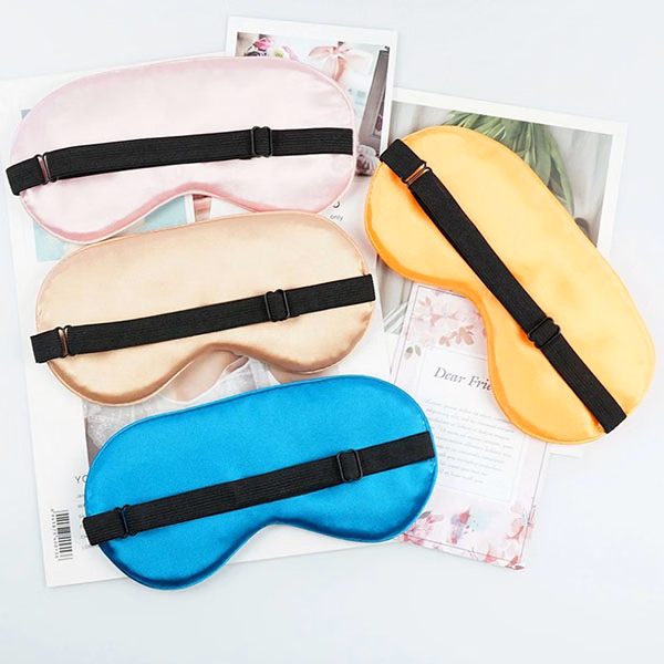 2020 New Double-Side Silk Satin Soft Travel Sleep Eye Mask