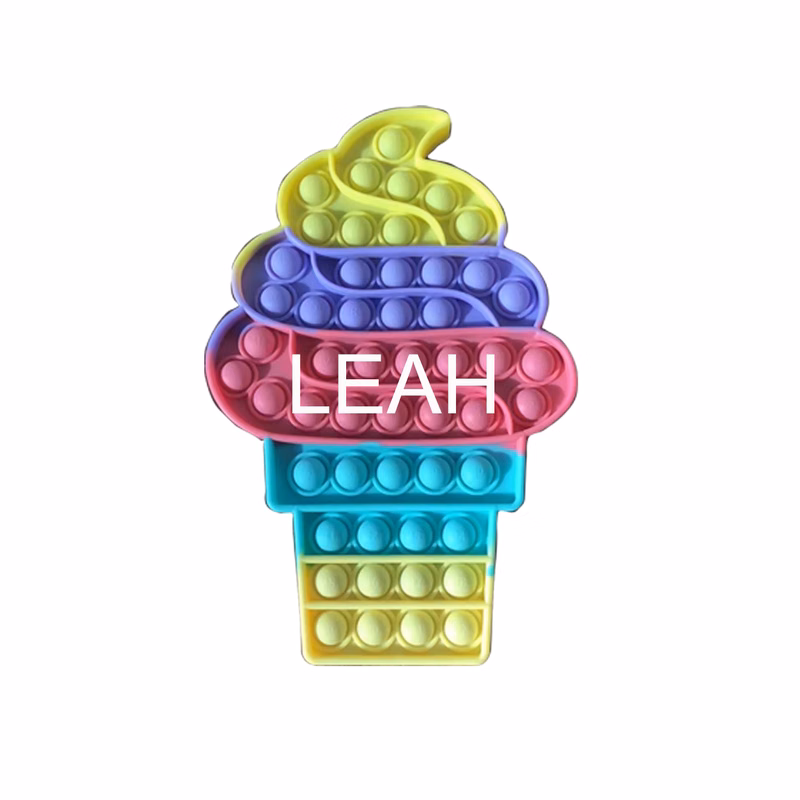 Ice Cream Push Bubble Toy