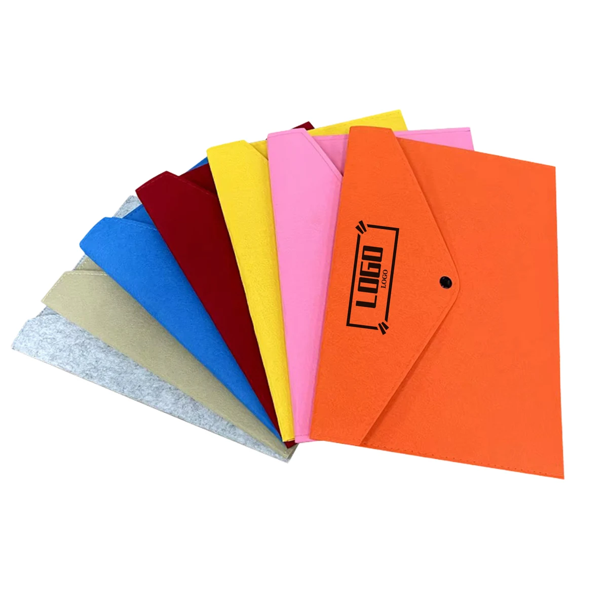 A4 Felt Document Sleeve With Snap Closure For Office 1