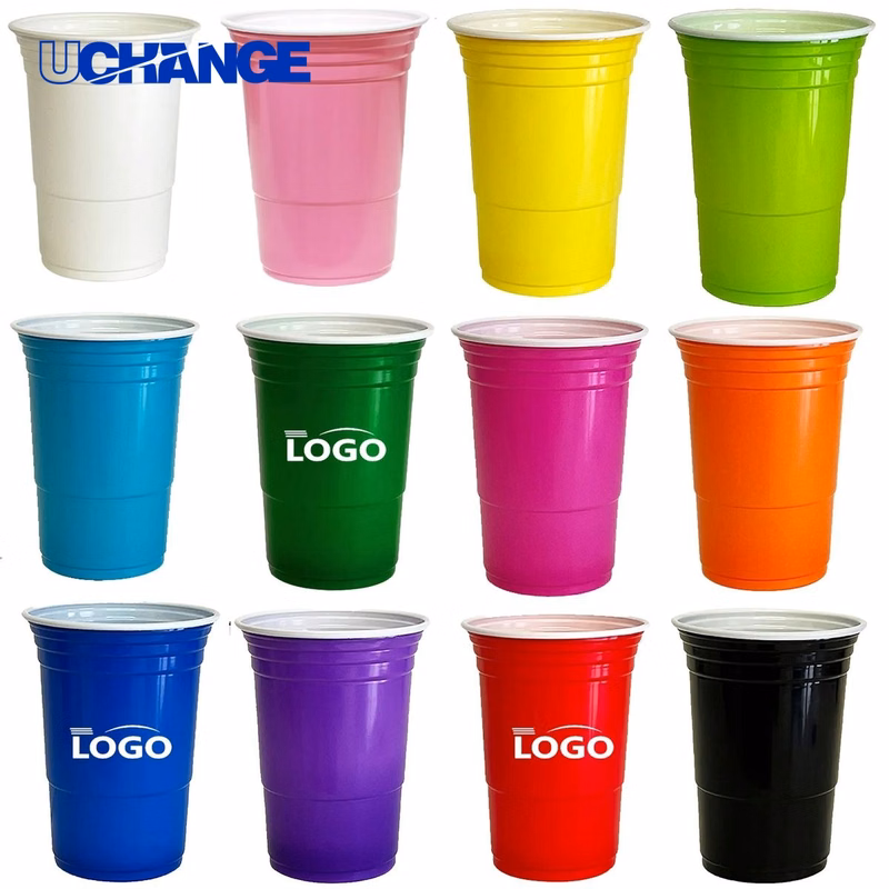 Reusable Plastic Cup Container (16 OZ)