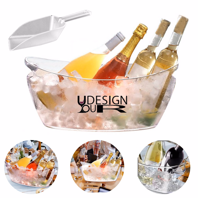 5L Boat-Shaped Champagne Bucket & Ice Scoop