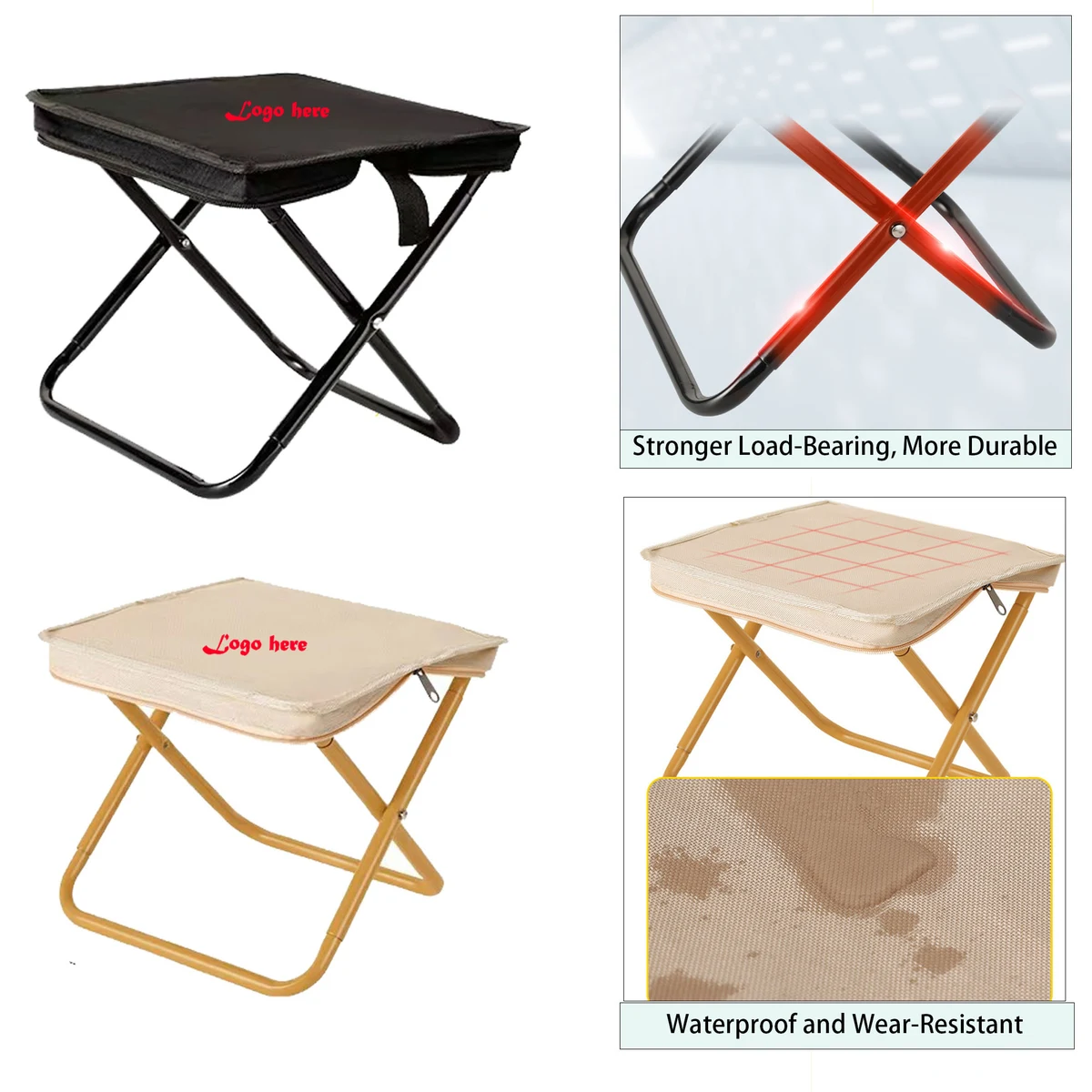 Lightweight Foldable Stool for Travel and Outdoors 1