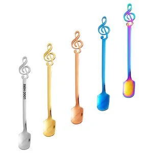 5.11 Inch Music Note Square Coffee Spoon 1