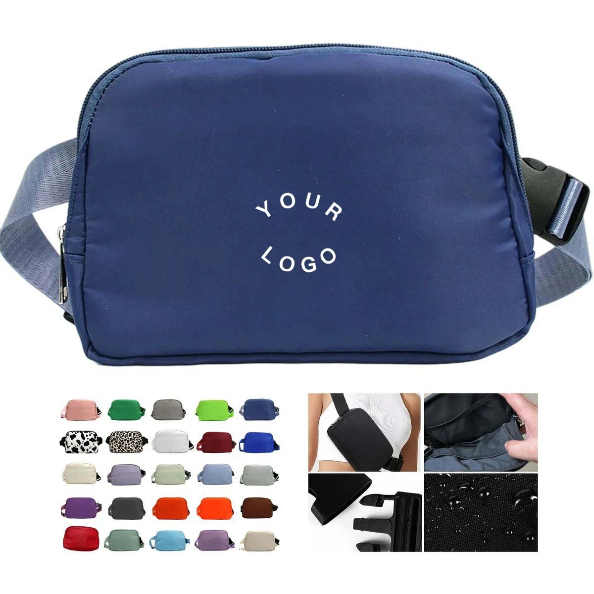 Polyester Crossbody Organizer Bag with Strap 1