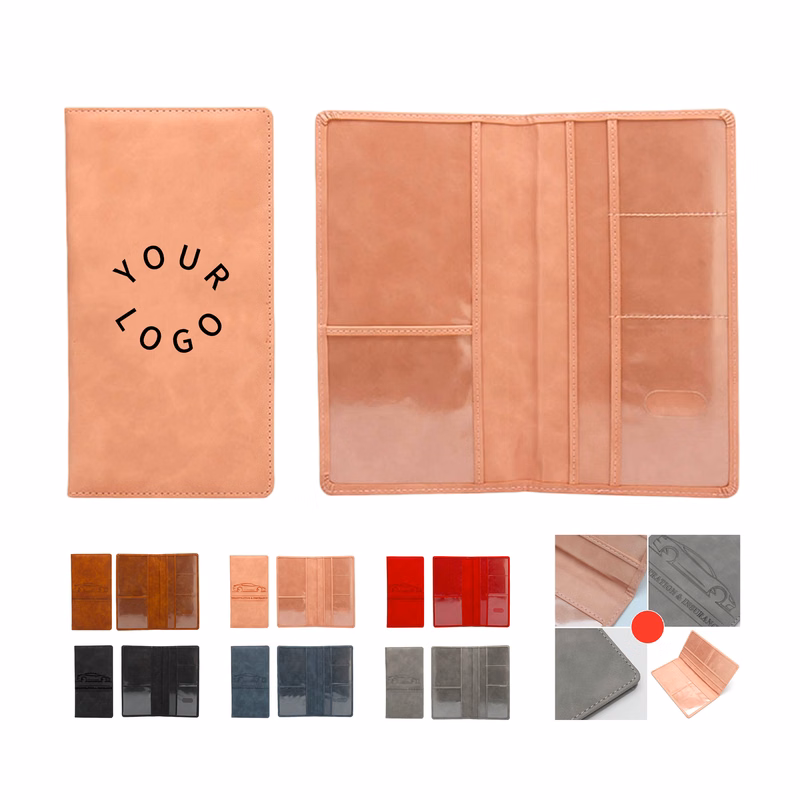 PU Leather Car Insurance Card Organizer Wallet