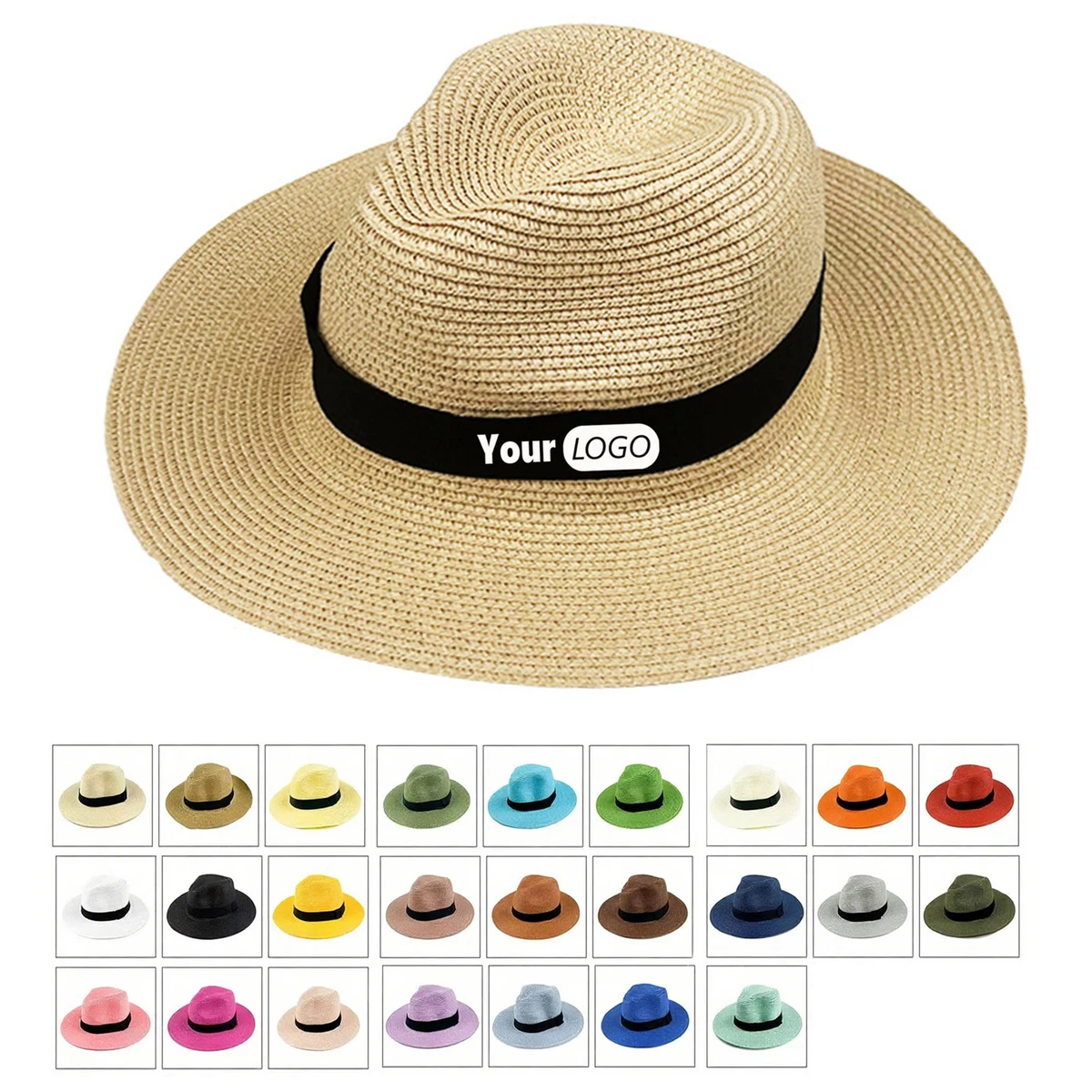 Straw Beach Panama Hat 1