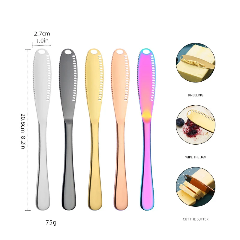 Stainless Steel Easy Spread Butter Knife Spatulas Spreader 1