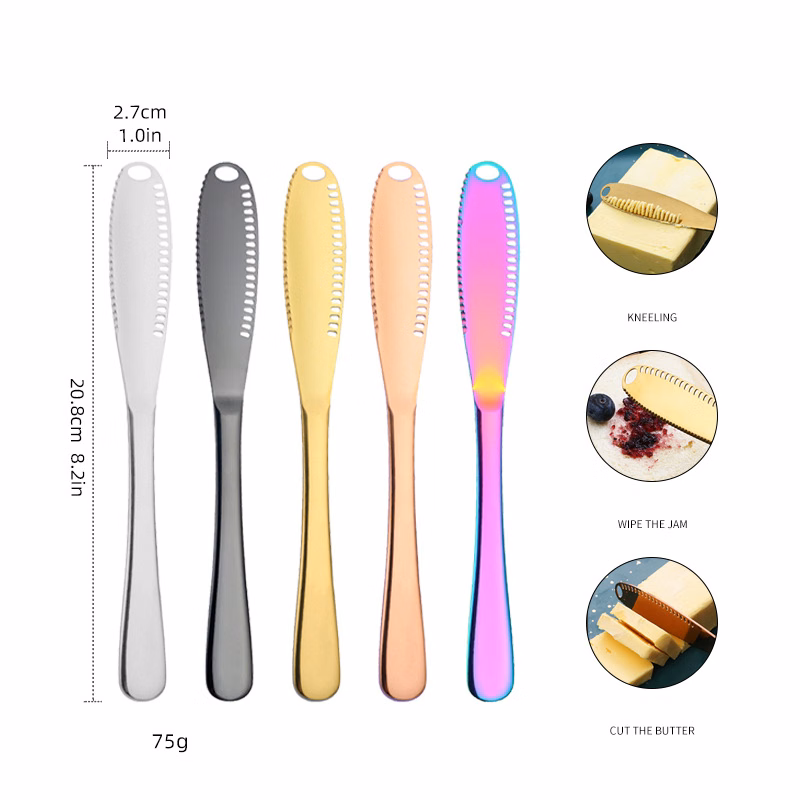 Stainless Steel Easy Spread Butter Knife Spatulas Spreader