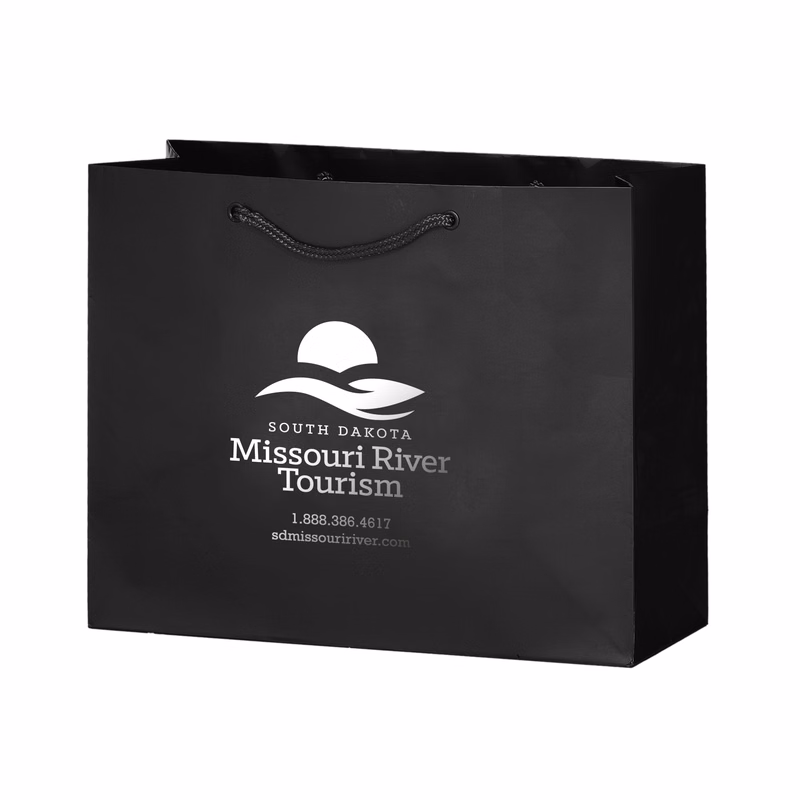 Gloss Laminated Euro Tote Bags - Foil Stamped
