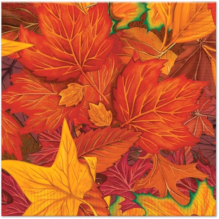 Fall Leaf Napkins - 6.5" 2-Ply 16 Pack