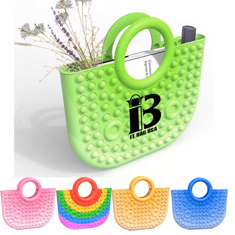 Push It Pop Fidget Toys Handbags Purses for Women Fashion