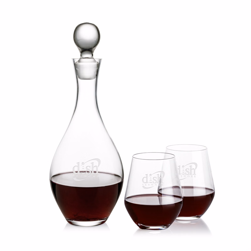 Briarwood Decanter & Reina Stemless Wine Set