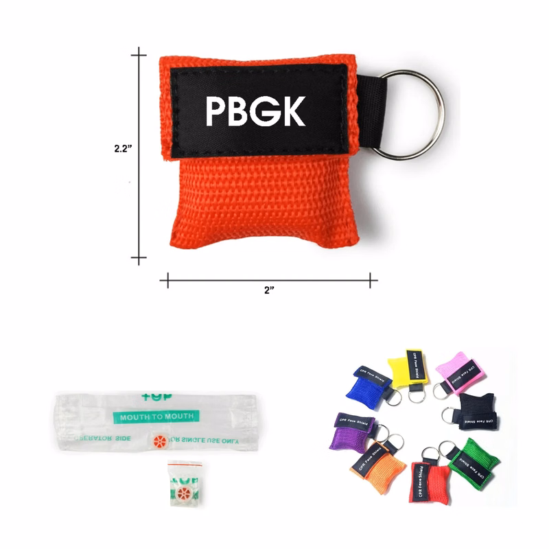 Custom CPR Face Shield With Keychain MOQ50