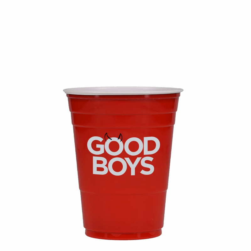 16/18 oz Solo® Plastic Party Cup Red Tradition Print