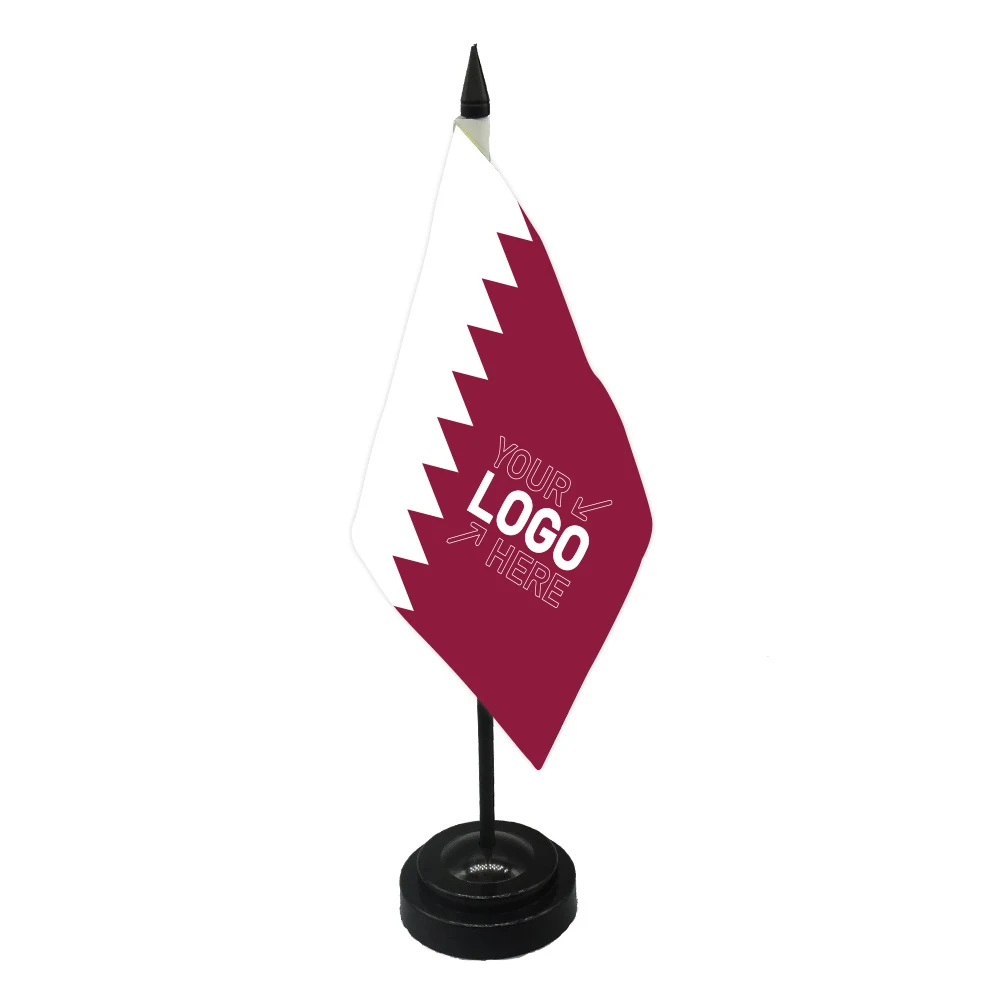 14X21CM Qatar World Cup Table Flag 1