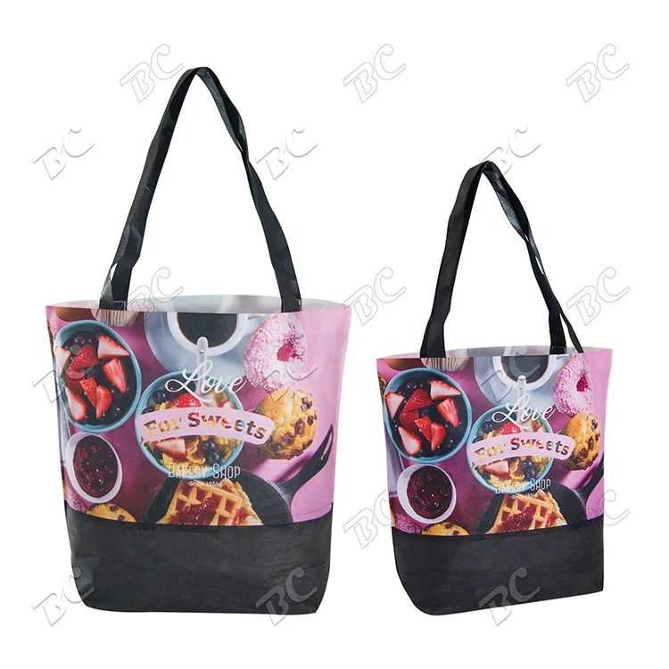 Two Tone Sublimated Design Tote Bag 1