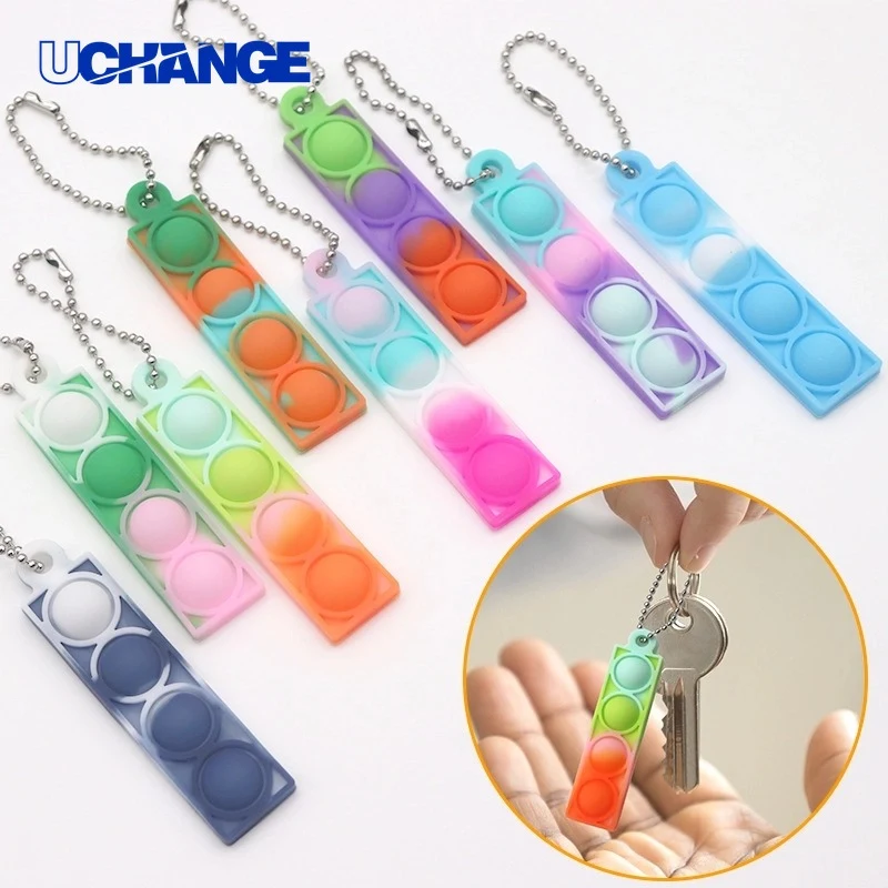 Mini Push Pop Bubble Keychain for Stress Relief 1