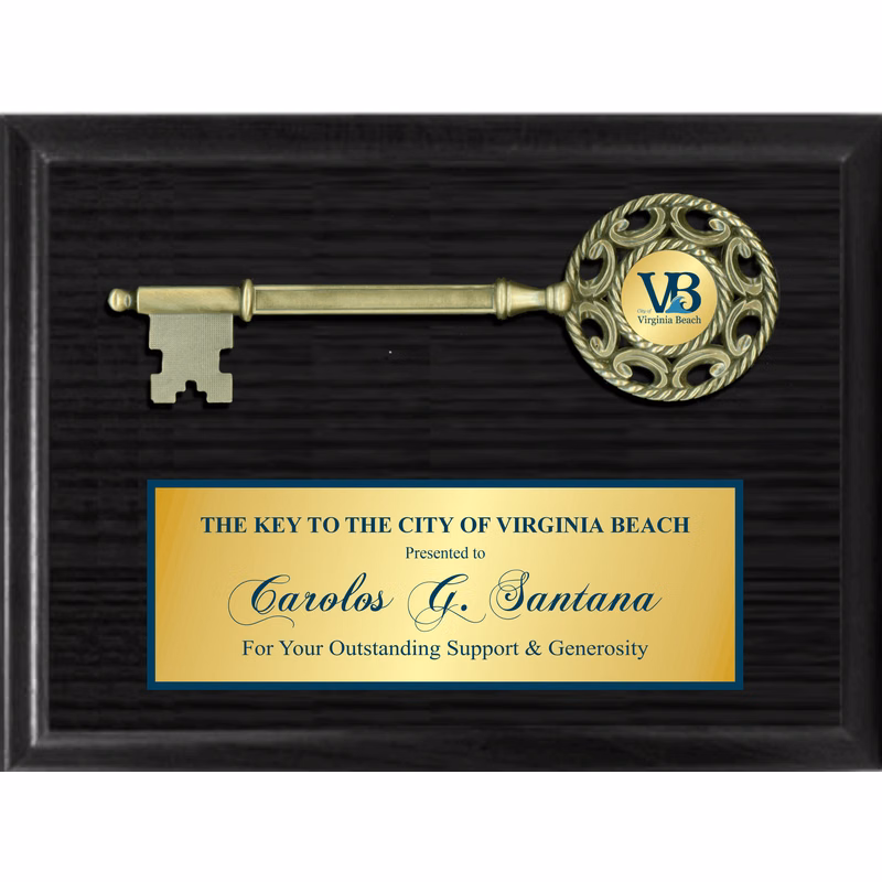 9.5" Metal Key Mount On 9"X12" Plaque