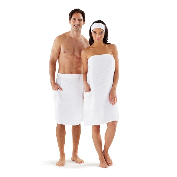 Men's Waffle Spa Wrap 1