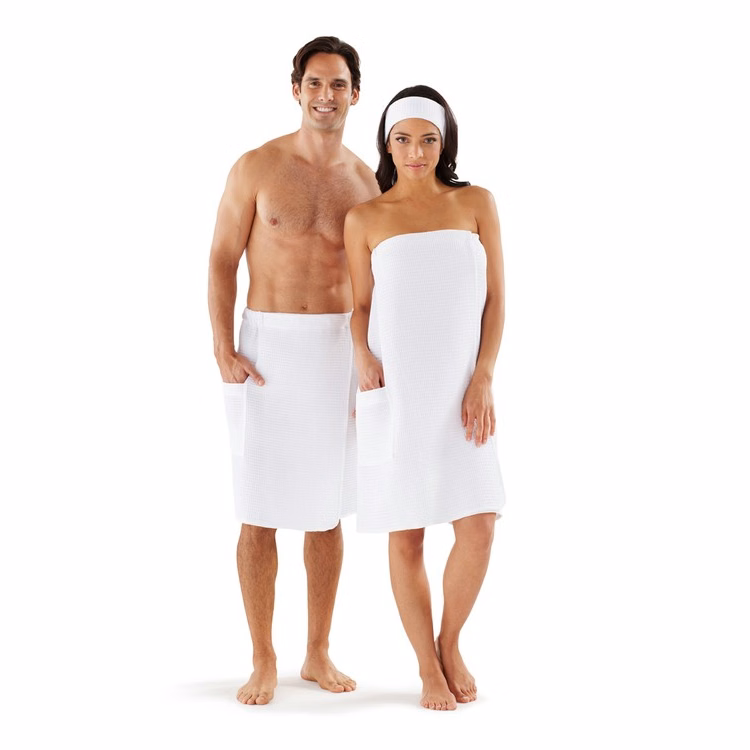 Men's Waffle Spa Wrap