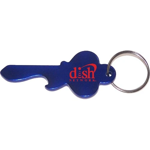 Key shape bottle opener and key ring. 1