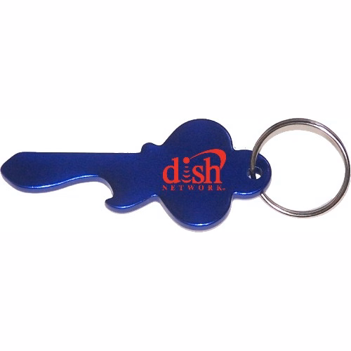 Key shape bottle opener and key ring.