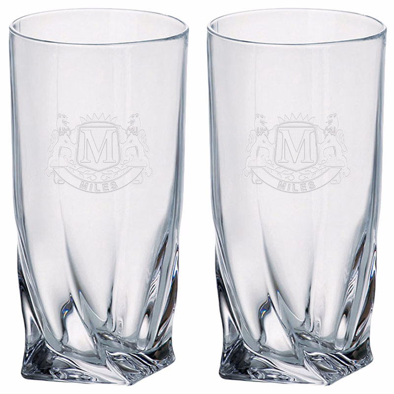 Set of Two Westgate Quadro Highball (12 Oz.)