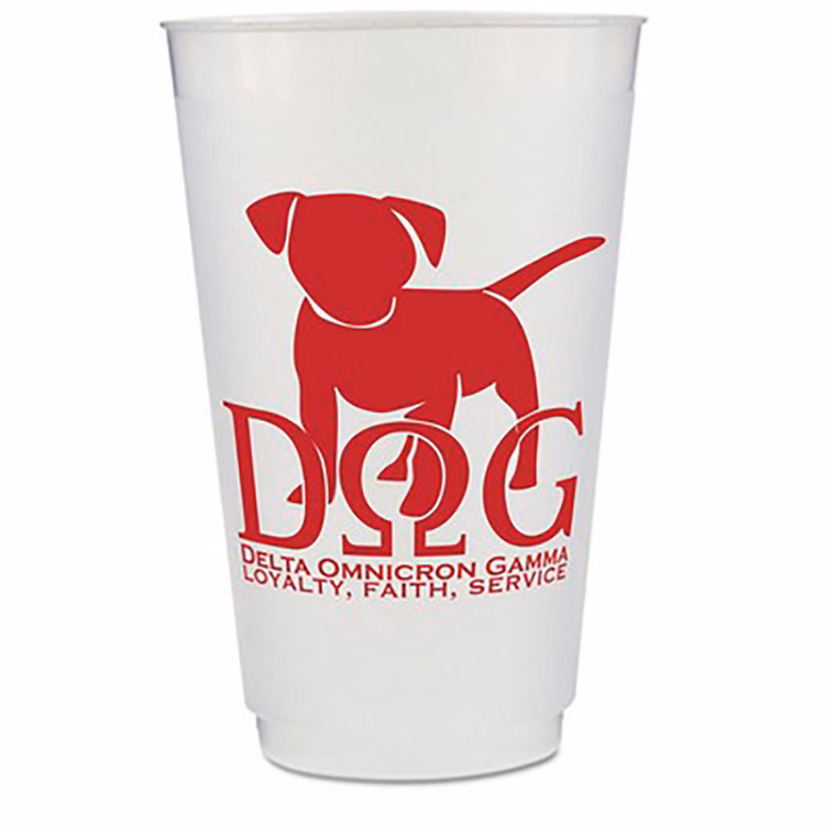 Unbreakable Translucent 20 oz. Frost-Flex cup