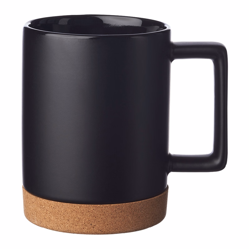 15 oz. Stylish Cork Base Ceramic Coffee Mug