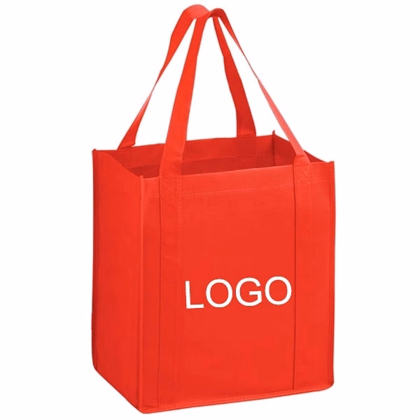Heavy Duty Non Woven Grocery Tote (13W x 10 x 15H)