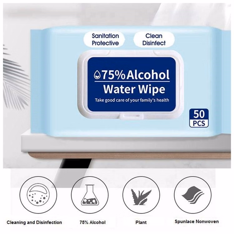 50PCS Disinfectant Alcohol Wipes
