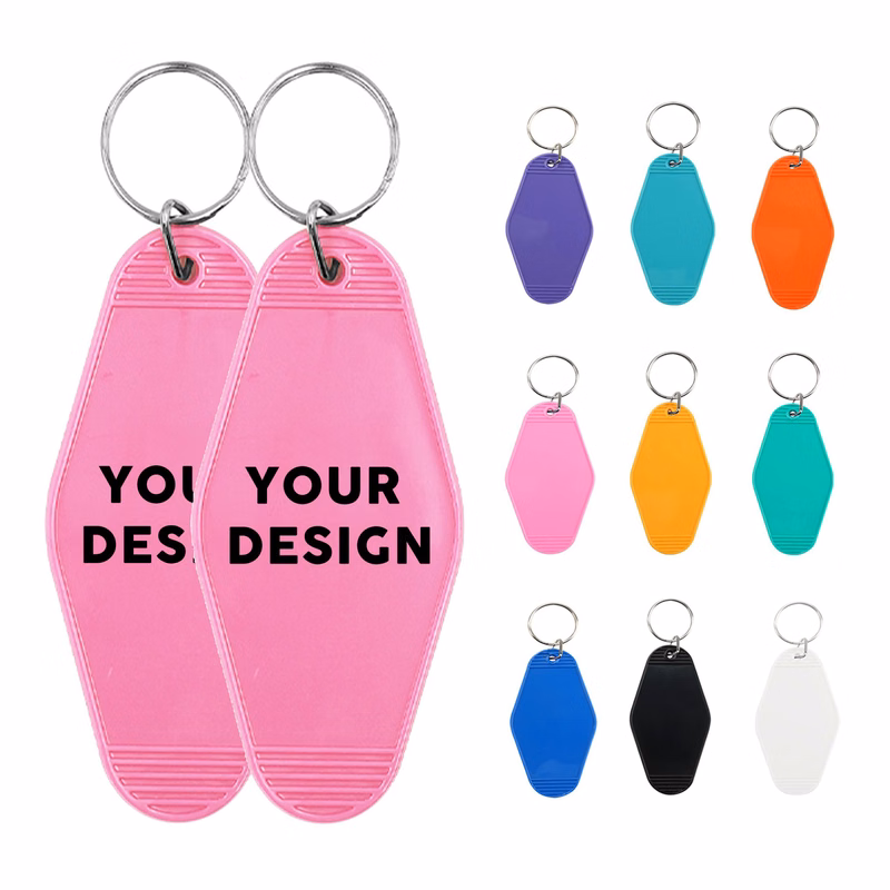 Plastic Diamond Keycard Tag For Hotel Room Keychain