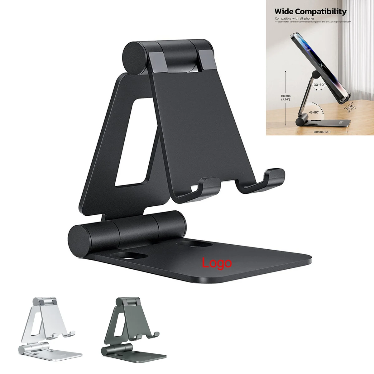 Adjustable Foldable Desktop Phone Stand 1