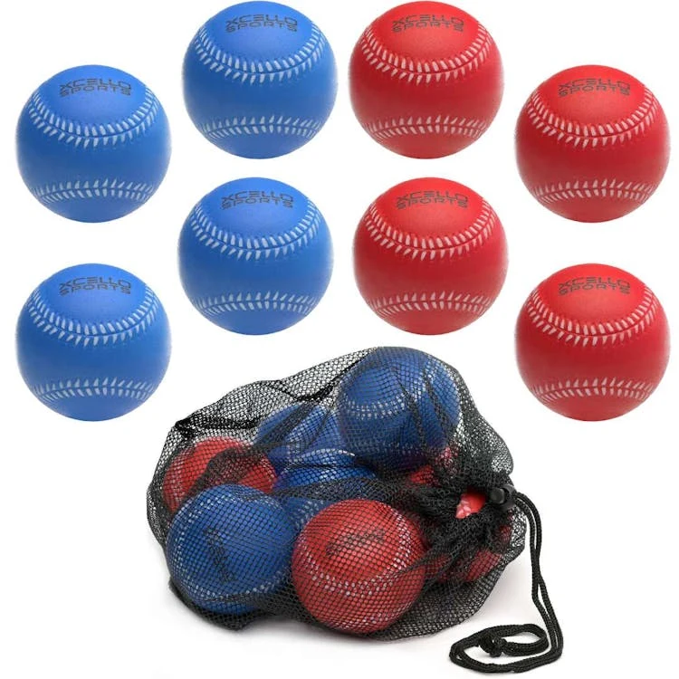 Foam Baseballs - Blue and Red 11" 1