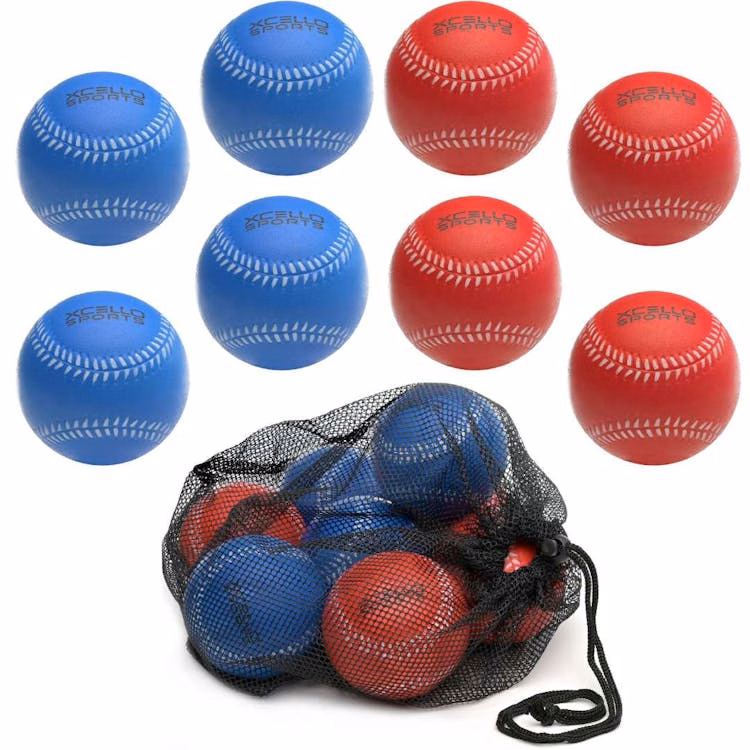 Foam Baseballs - Blue and Red 11"