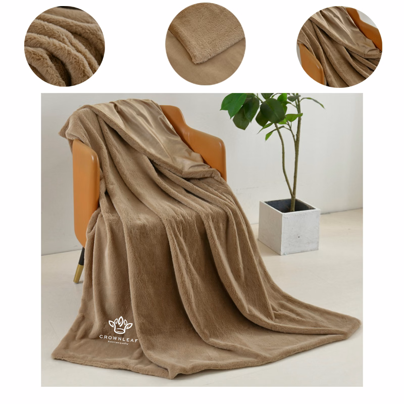 Velvet Flannel Fleece Throw Blankets for Office Sofa