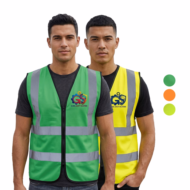 Class 2 Hi Vis Reflective Safety Workwear Vest