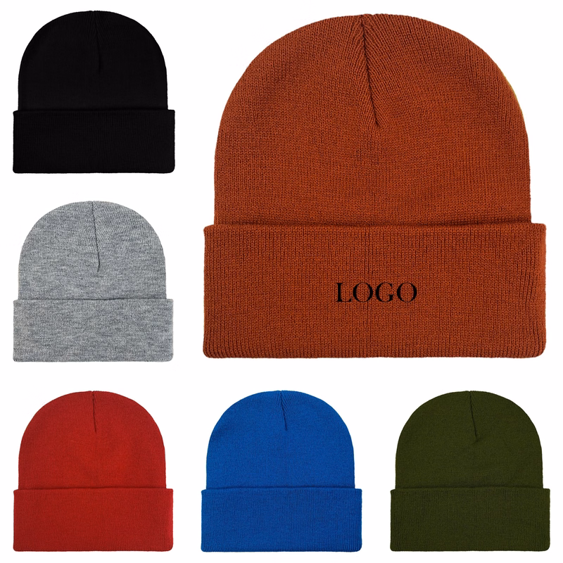 Acrylic Knitted Beanie Hat