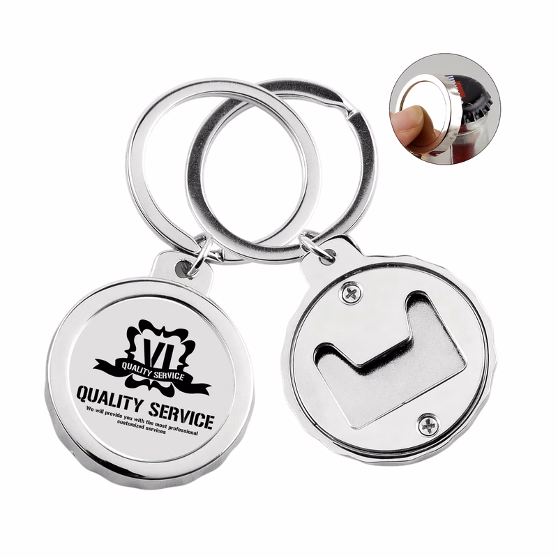 Alloy Bottle Opener Keychain