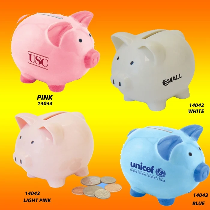 Color Ceramic Collectible Mini Cute Piggy Bank 1