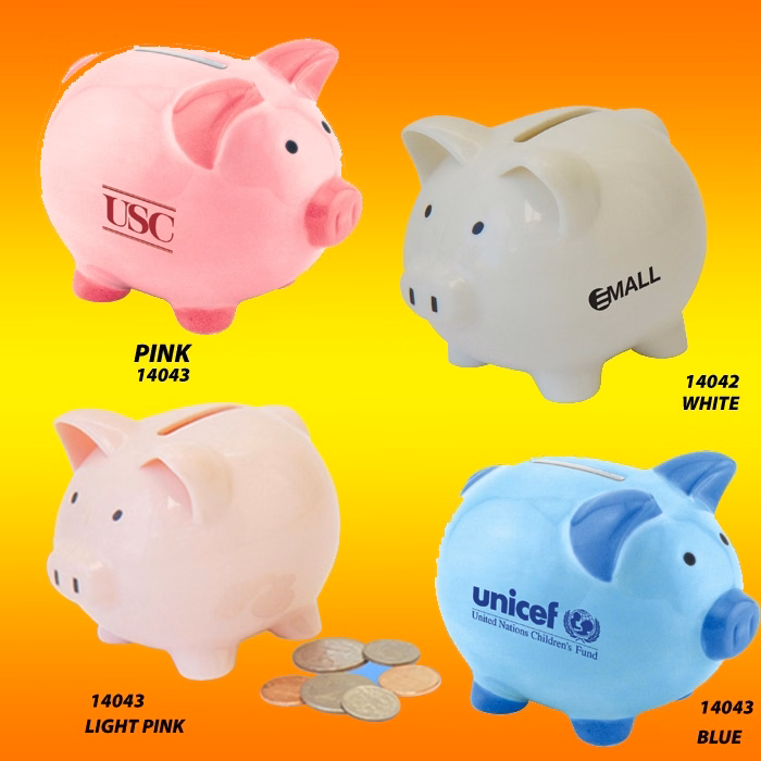 Color Ceramic Collectible Mini Cute Piggy Bank