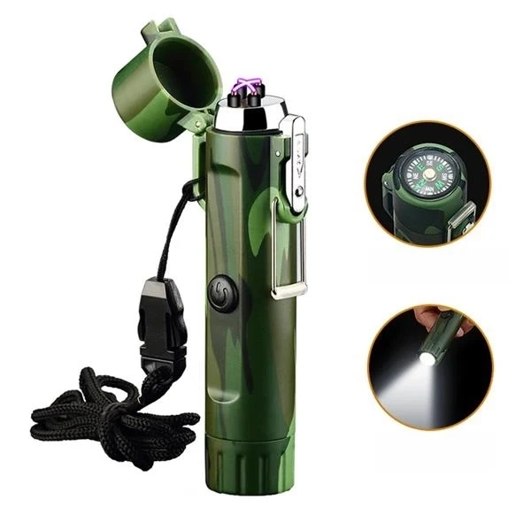 Outdoor Flashlight With Electronic Lighter 1