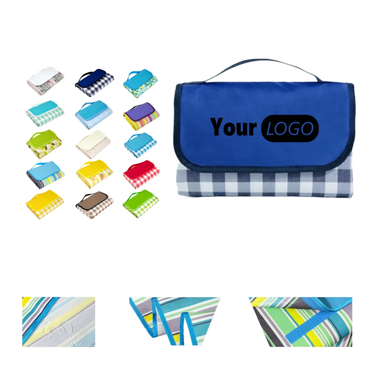 59.1 Inch Waterproof Oxford Picnic Blanket 1